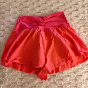 Aerie high waisted flare shorts